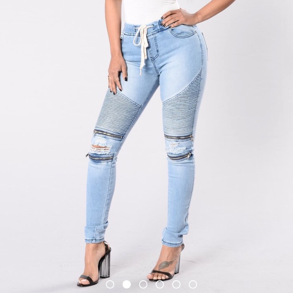 Fashion Nova Zips and Rips Joggers